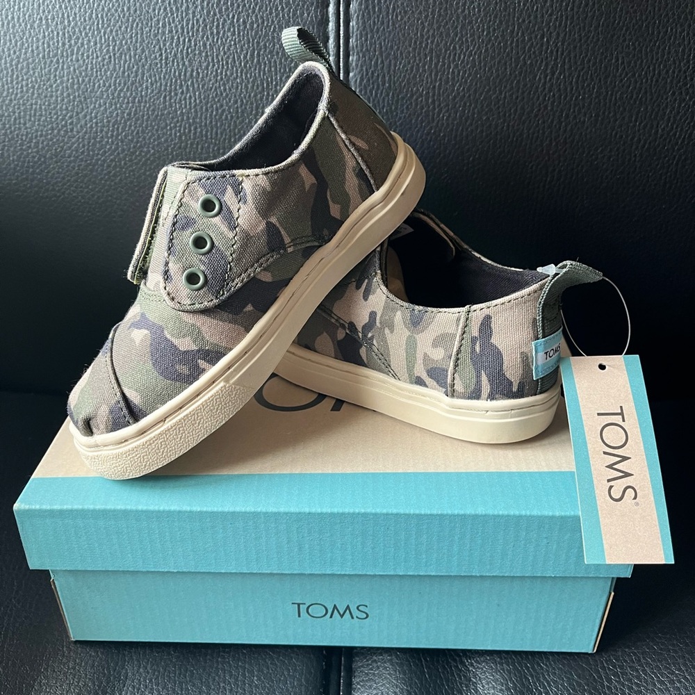 TOMS Tiny Cordones Cupsole - Multi Classic Camo Print